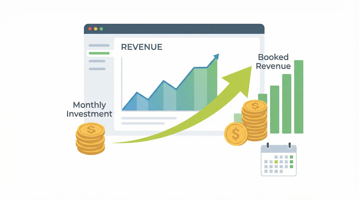 AI sales agent ROI - cost versus revenue from additional booked appointments