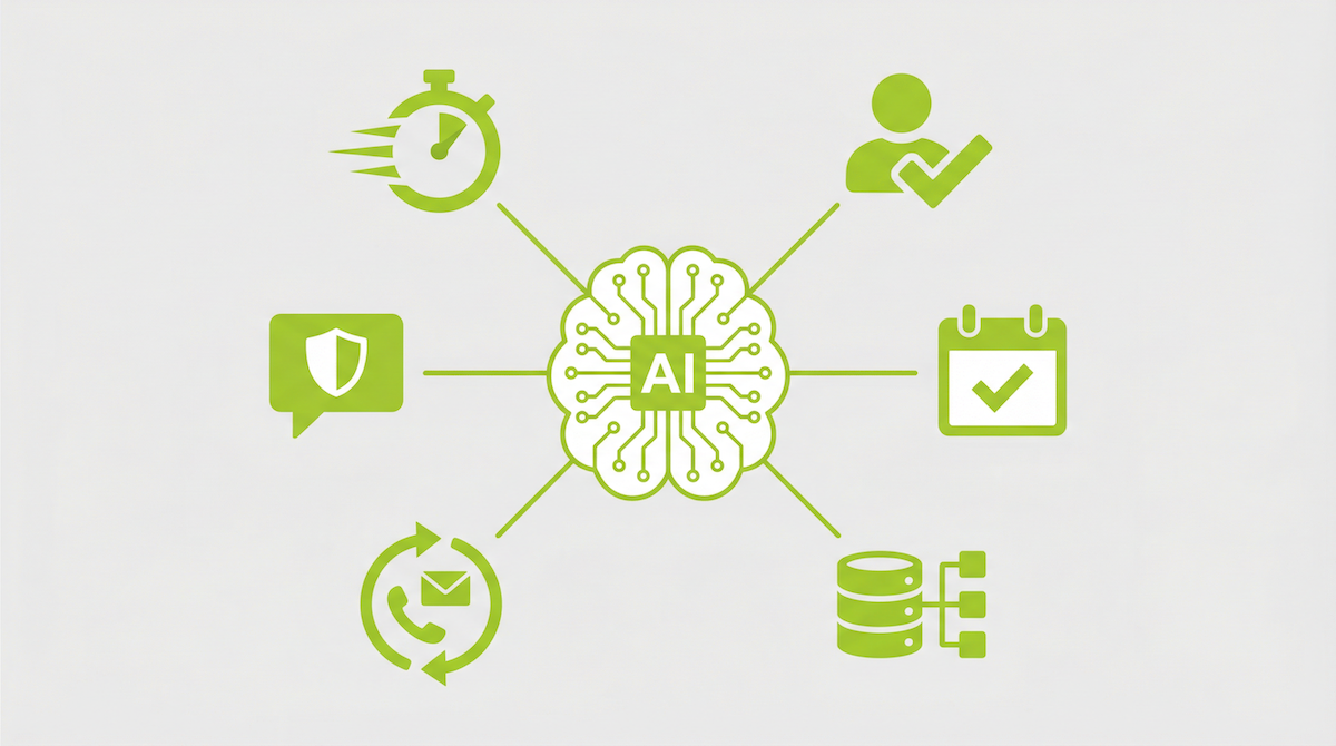 AI sales agent core functions - calling leads, qualifying prospects, booking appointments, and updating CRM simultaneously