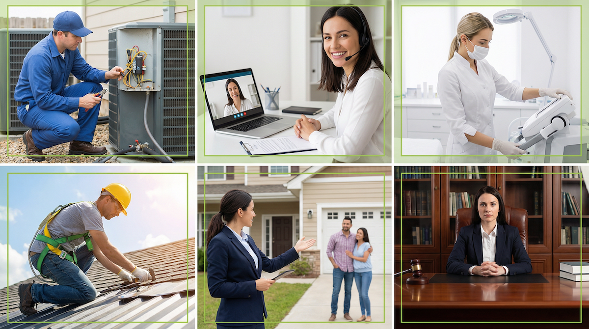 AI sales agents work across dozens of industries including home services, coaching, real estate, healthcare, and professional services