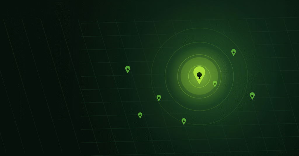 Local SEO map pack rankings with location pins